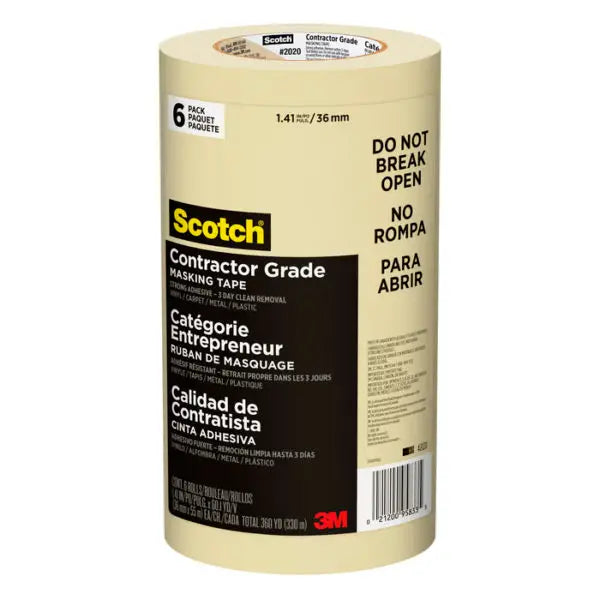 1.88 x 60 Yds 3M 2020-48A-CP Tan Scotch General Purpose General Purpose Masking