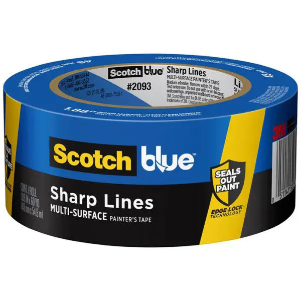 1.88 x 60 Yds 3M 2093EL-48N Blue Scotch Blue Trim & Baseboards Painter; Tape