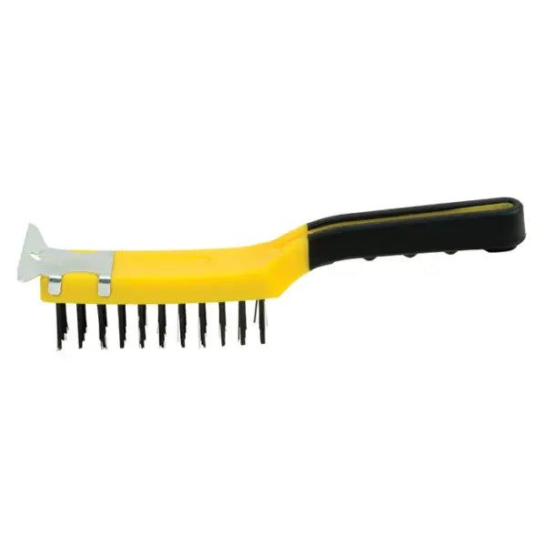 1-1-4 x 5 Hyde 46805 Hyde Stiff Wire Stripping Brush, w- Scraper