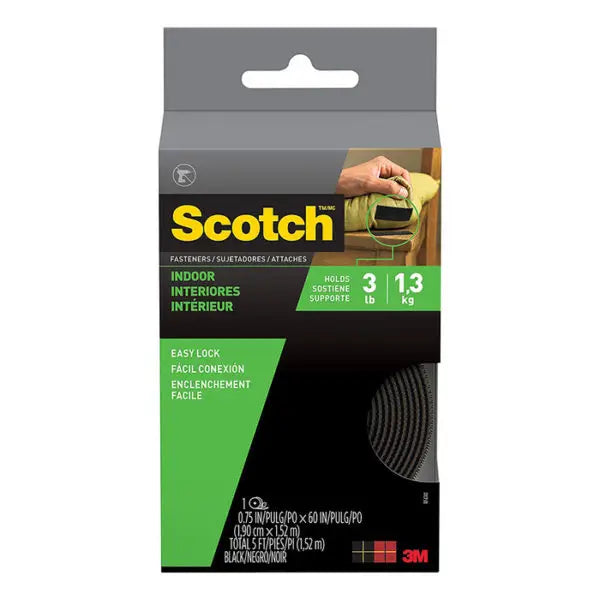 3-4x5 3M RF4741 Black Scotch Fastener Reclosable General Purpose Indoor Fastener