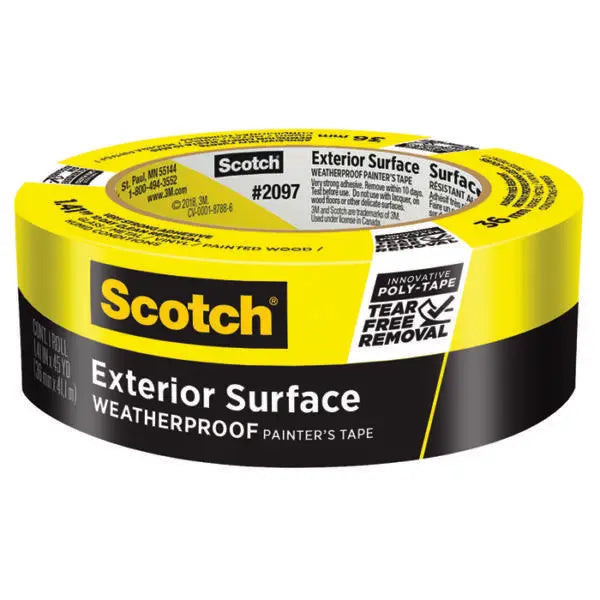 1.41 x 60 Yds 3M 2097-36EC Blue Scotch Blue Platinum Exterior Painter; Tape