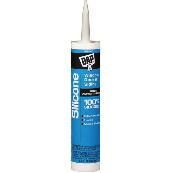 9.8 Oz Dap 8649 Almond 100% Silicone Window, Door, and Siding Sealant