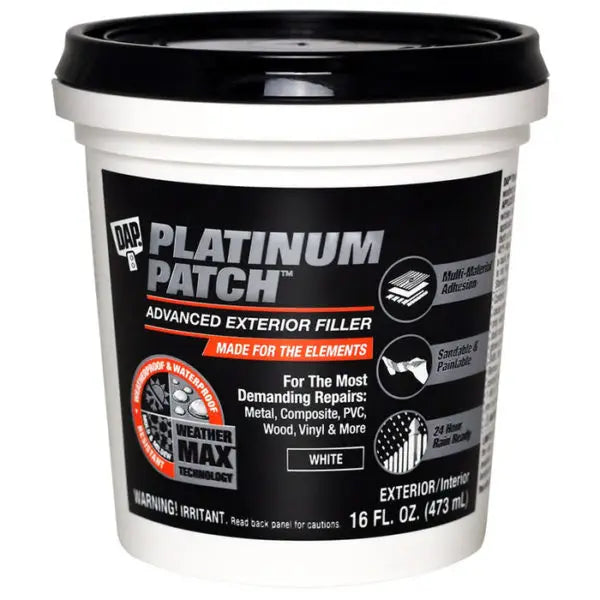 16 Oz. Dap 18741 White Platinum Patch Advanced Exterior Filler