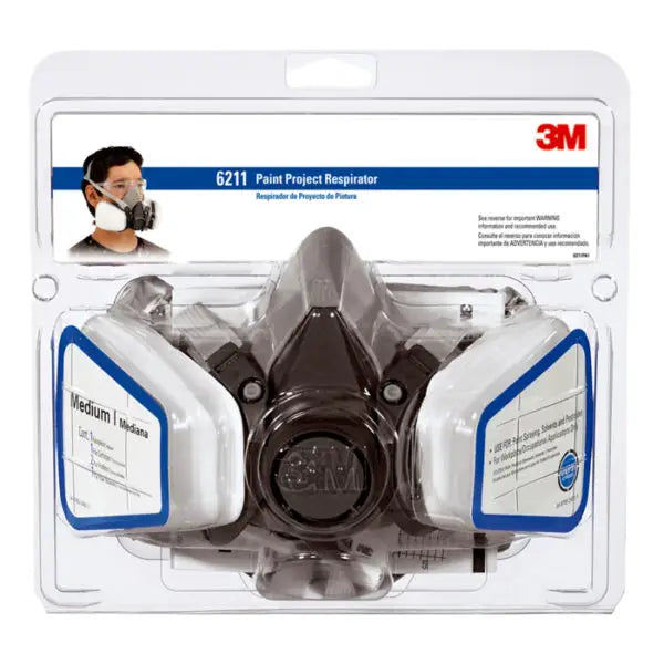 Medium 3M 6211PA1-A Tekk Protection Paint Project Respirator