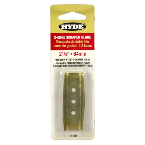 2-1-2 Hyde Tools 11100 Hyde Lifetime 2-Edge Replacement Scraper Blade