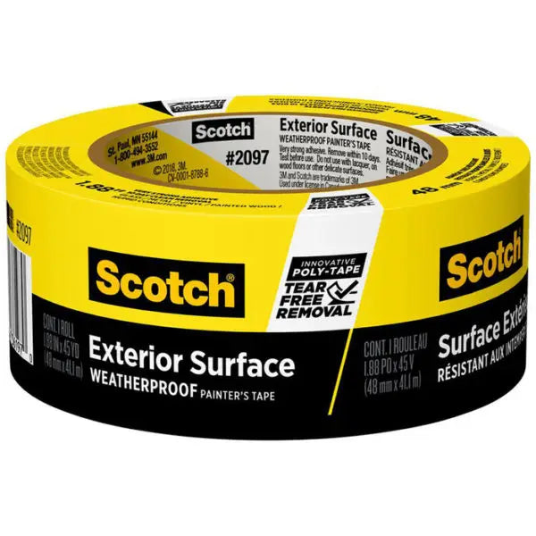 1.88 x 45 Yds 3M 2097-48EC Blue Scotch Blue Platinum Exterior Painter; Tape