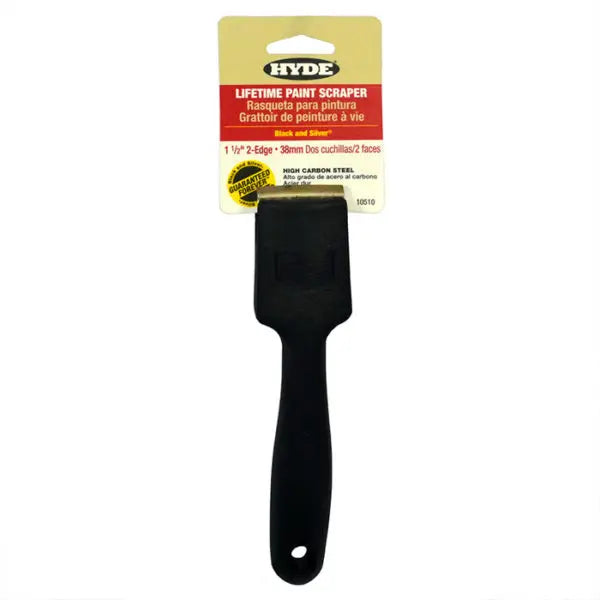 1-1-2 Hyde Tools 10510 Black & Silver Lifetime 2-Edge High Carbon Steel Blade