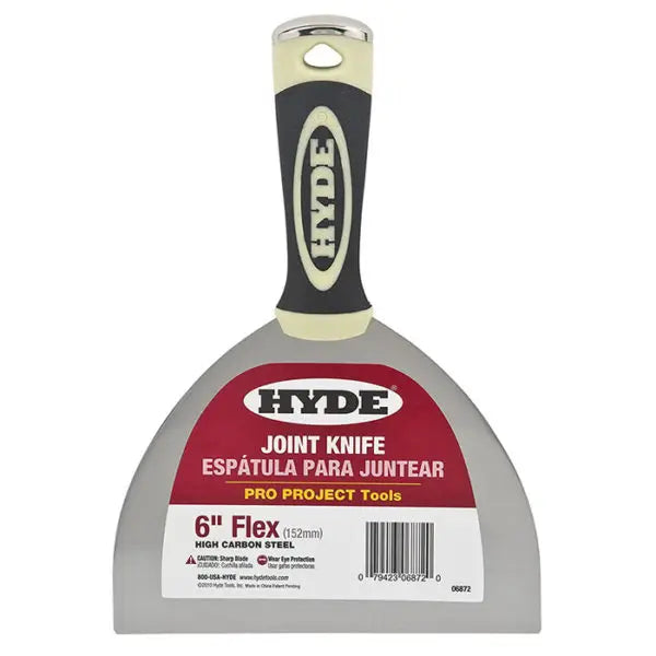 6 Hyde Tools 06872 Pro-Project Flexible Joint Knife w- Hammer Head End