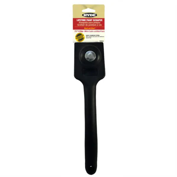 2-1-2 Hyde Tools 10540 Black & Silver Lifetime 4-Edge High Carbon Steel Blade