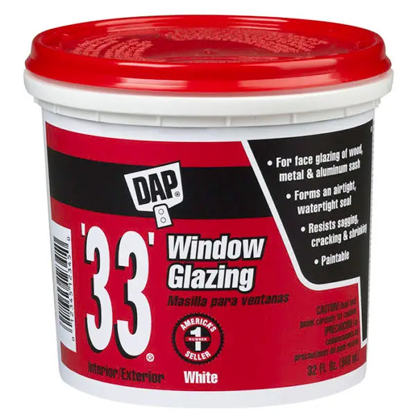 1 Qt Dap 12122 White #33 Glazing Glazing Compound