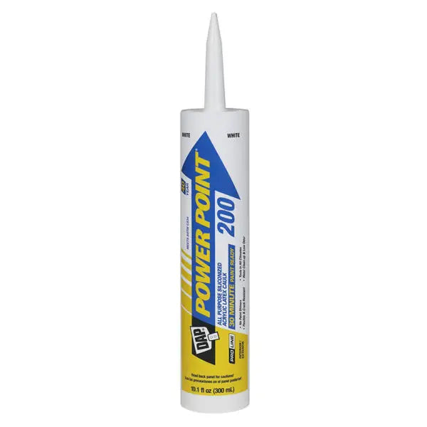 10.1 Oz Dap 18750 White Power Point 200 Elastomeric Acrylic Latex Caulk