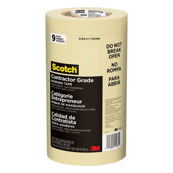 Pallet (256 ct) of .94 x 60 Yds 3M 2020-24ACP Tan Scotch General Purpose General