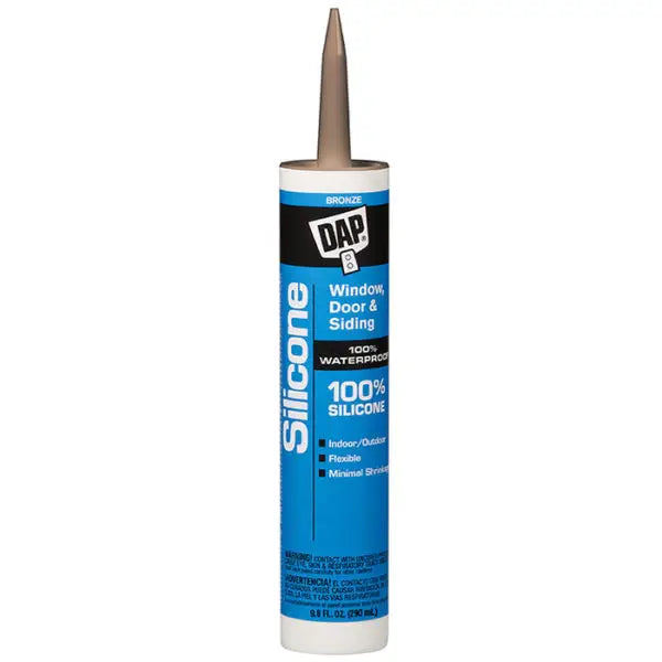 9.8 Oz Dap 8647 Bronze 100% Silicone Window, Door, and Siding Sealant