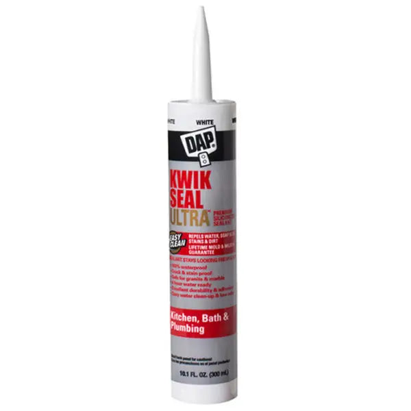 10.1 Oz Dap 18897 White Kwik Seal Ultra Premium Silicone Sealant