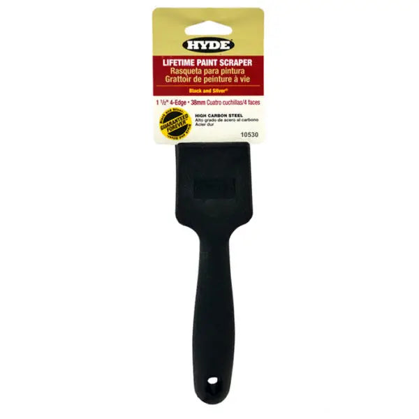 1-1-2 Hyde Tools 10530 Black & Silver Lifetime 4-Edge High Carbon Steel Blade