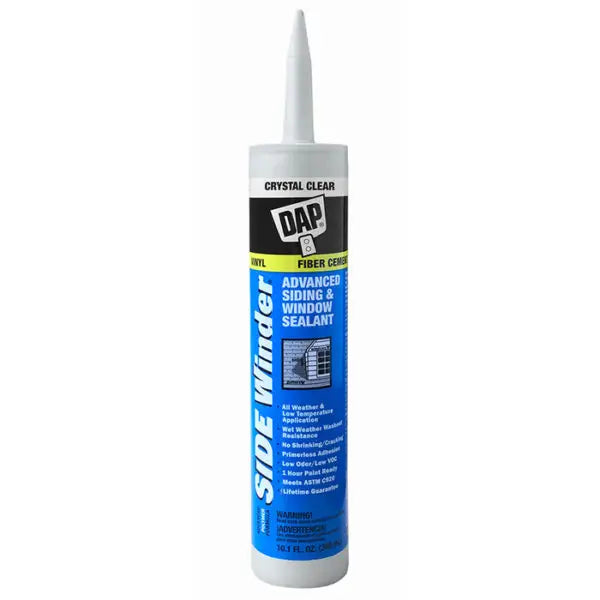 10.1 Oz Dap 00816 Crystal Clear Side Winder Siding And Window Sealant