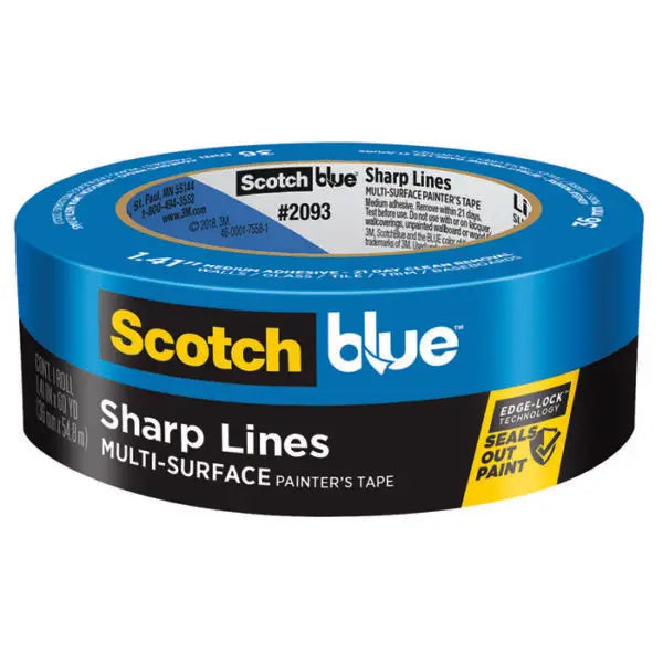 1.41 x 60 Yds 3M 2093EL-36N Blue Scotch Blue Trim & Baseboards Painter; Tape