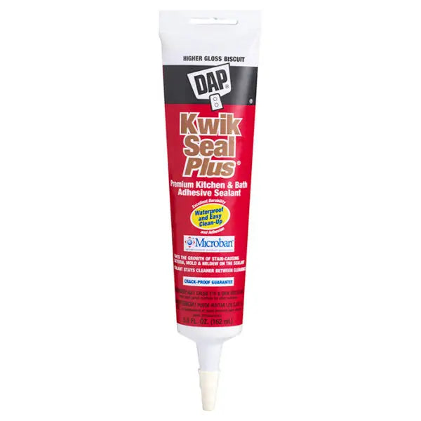 5.5 Oz Dap 18539 Biscuit-Almond Kwik Seal Plus Kitchen And Bath Adhesive Sealant