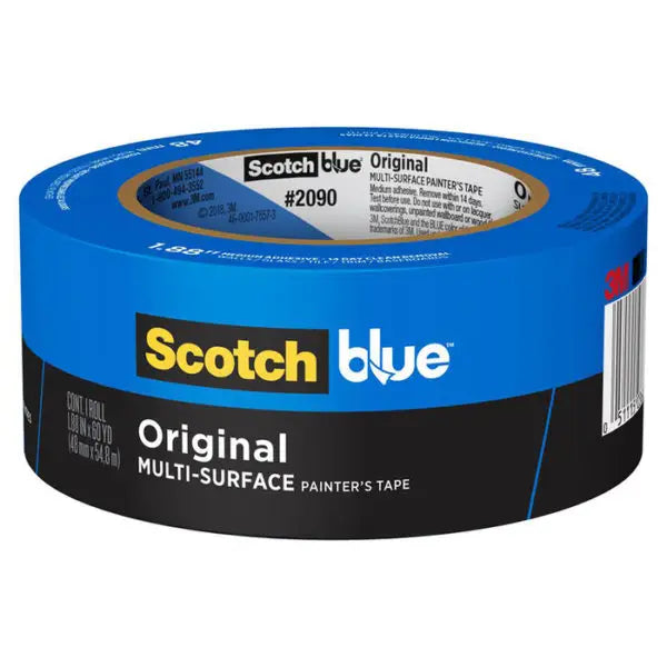 1.88 x 60 Yds 3M 2090-48N Blue Scotch Blue Original Painter; Tape