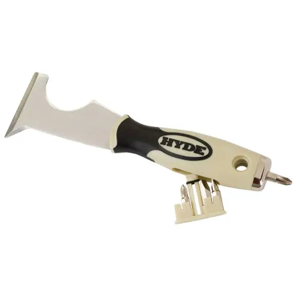 10-in-1 Hyde Tools 06920 Pro Project Multi-Tool w- 4 Screw Bits