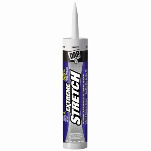 10.1 Oz Dap 18715 White Extreme Stretch Premium Crackproof Elastomeric Sealant