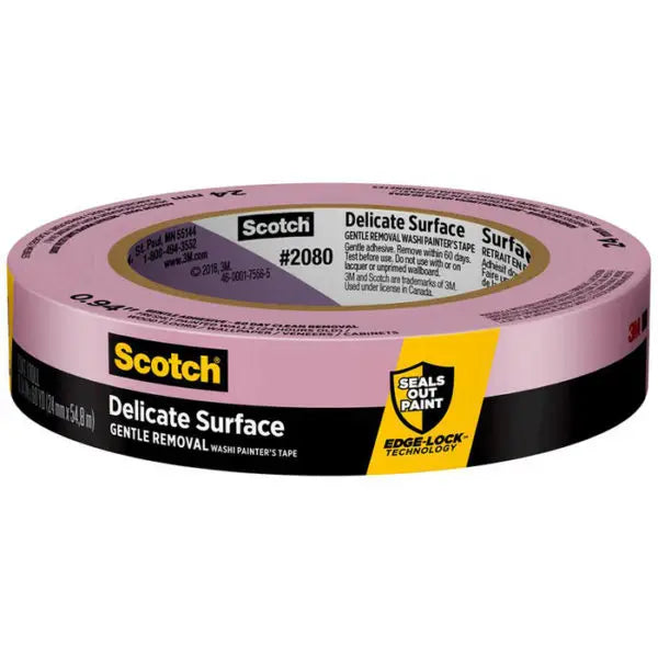 24MMx54.8M 3M 2080EL-24E  Scotch Delicate Painter; Masking Tape