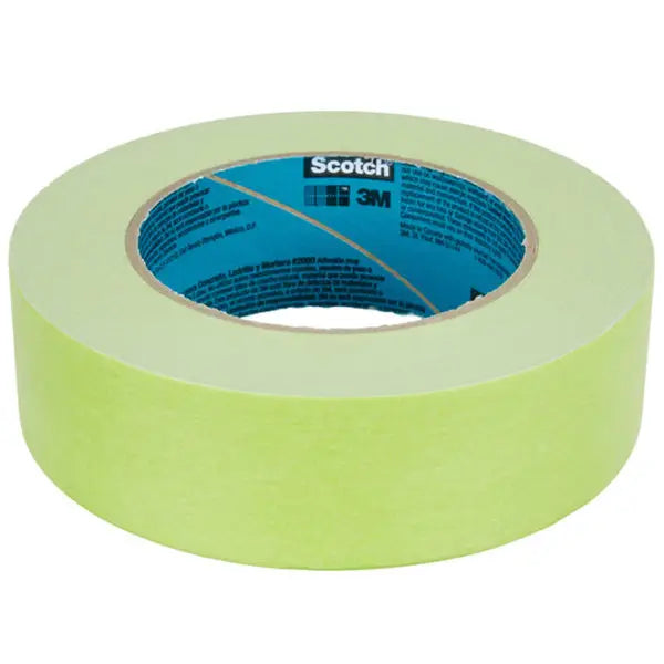 1.41 x 60 Yds 3M 2060-36A-BK Green Scotch Lacquer Masking Tape for Hard-to-Stick