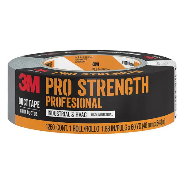 1.88 x 60 Yds 3M 1260-A Silver 3M Pro Strength Professional Duct Tape