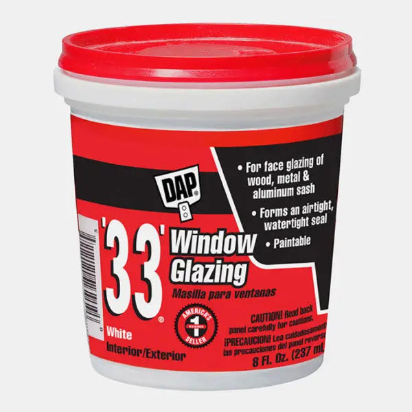 1-2 Pt Dap 12120 White #33 Glazing Glazing Compound