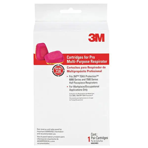 3M 60923HA1-A Tekk Protection Cartridges for Pro Multi-Purpose Respirator