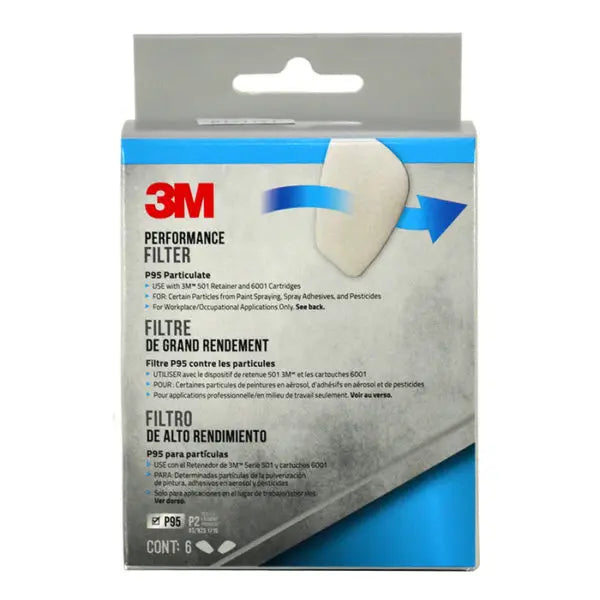 3M 5P71-6 Tekk Protection Replacement P95 Particulate Filter, 6-Pack