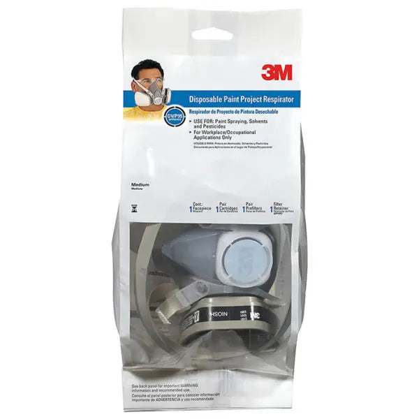 Medium 3M 52P71PC1-B Tekk Protection Disposable Paint Project Respirator